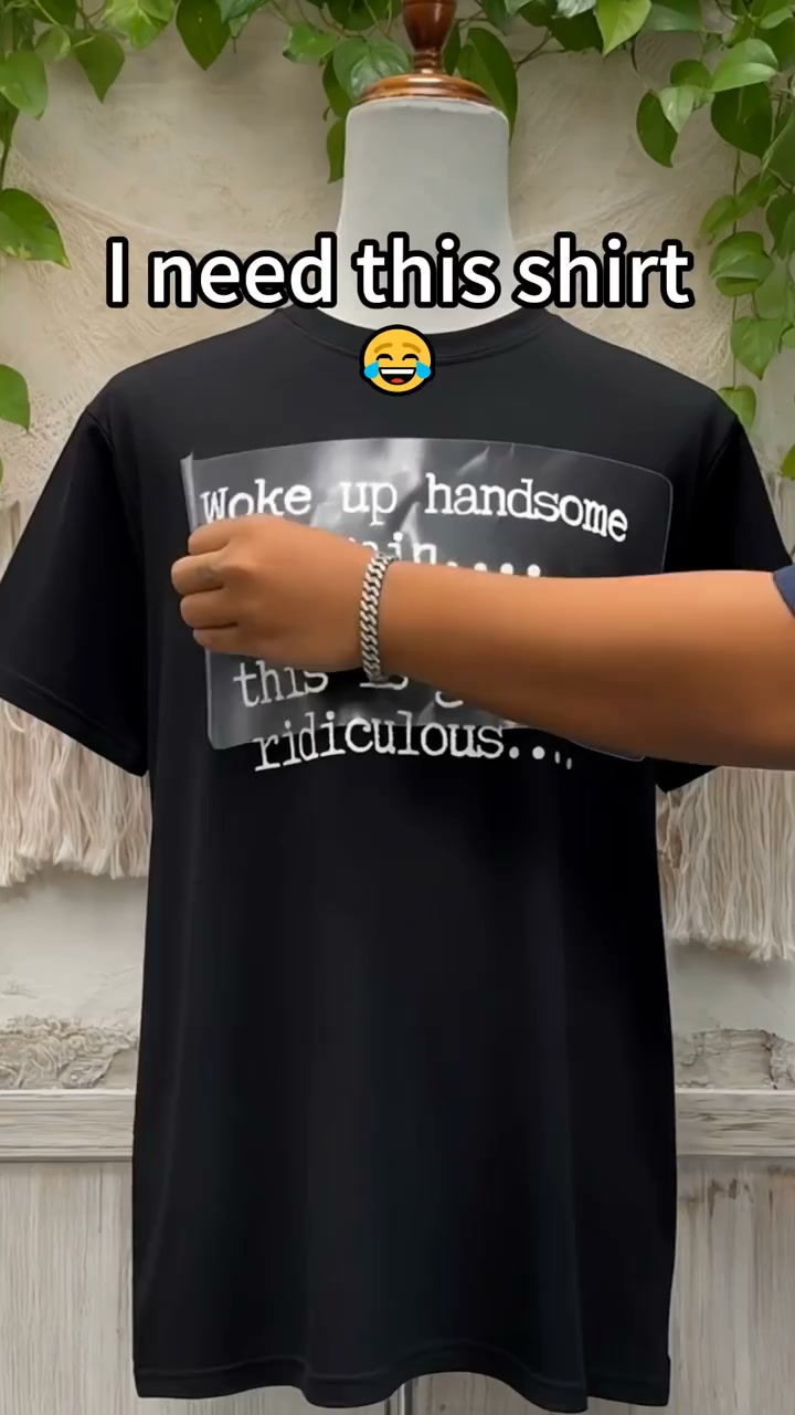T-Shirts Mens Woke Up Handsome Again Shirt