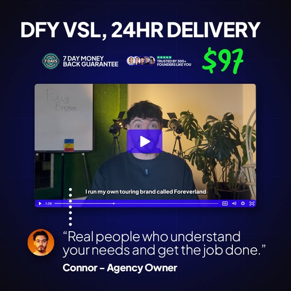 High Converting VSL in 24hrs