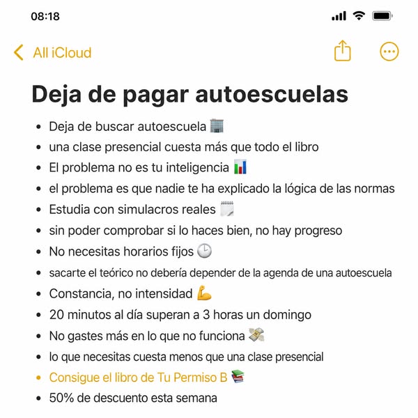 Lo que necesitas cuesta menos que una clase de autoescuela.