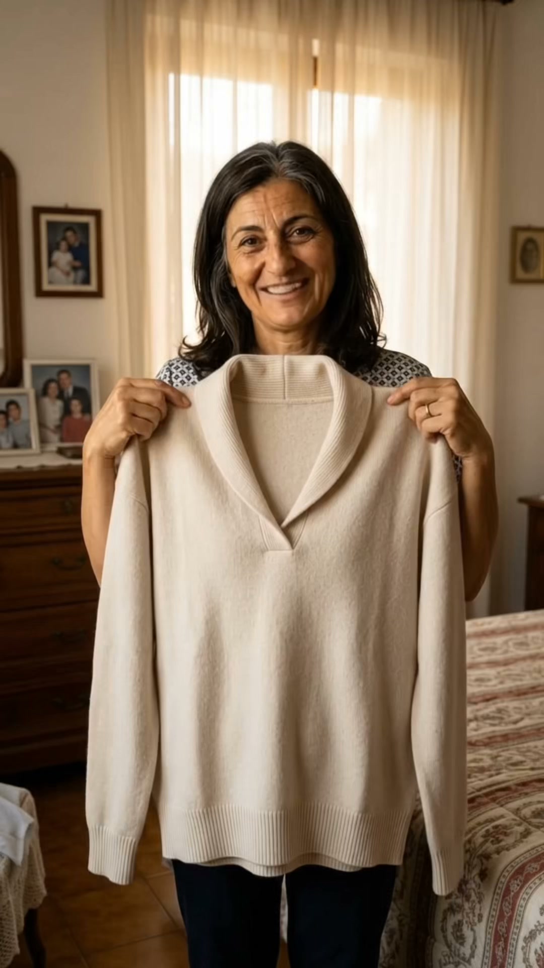 Il maglione elegante che non ha bisogno di nient'altro. Taglie limitate.