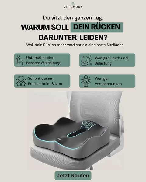 Rückenschmerzen beim Sitzen?