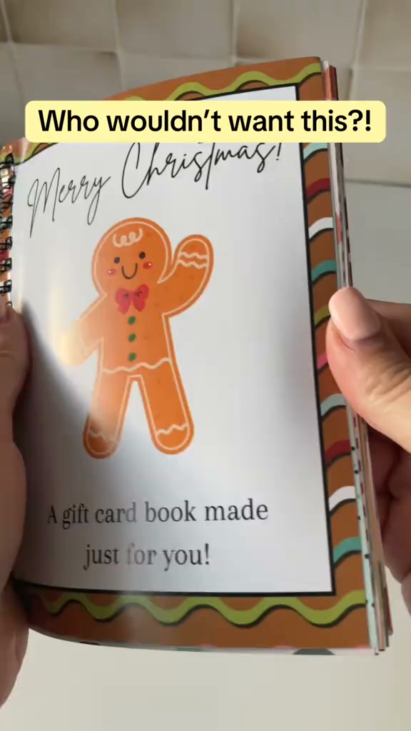 Christmas Gift Card Booklet