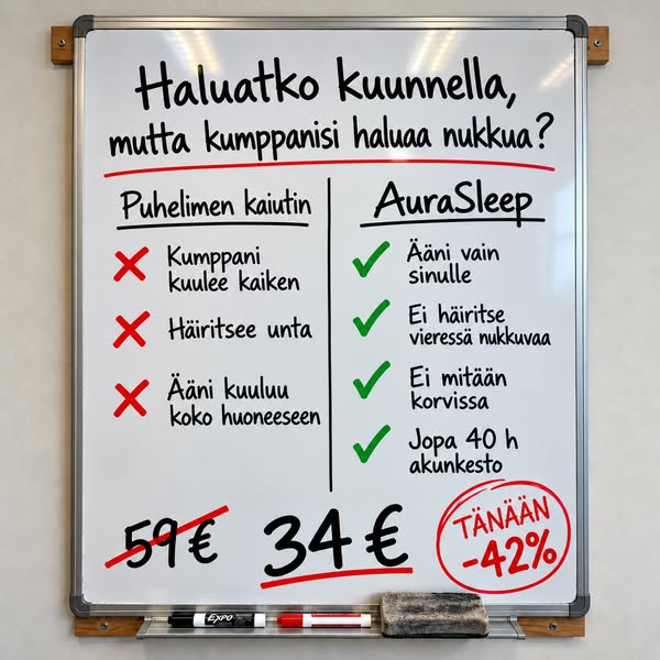 Nuku ilman kuulokkeita