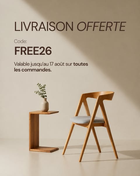 Livraison gratuite.