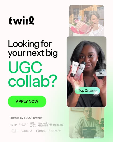 Ready to start your UGC career on Twirl?