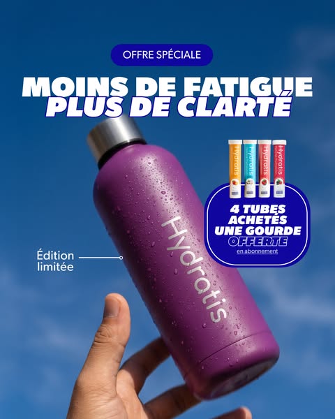 Optimise ton hydratation avec Hydratis