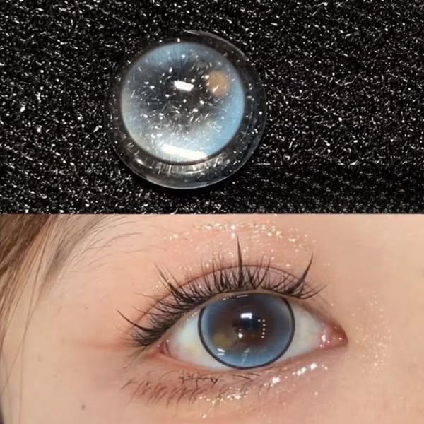 Impression Oil Painting Blue 14.5mm Contact Lenses(6 months wear) -3.00