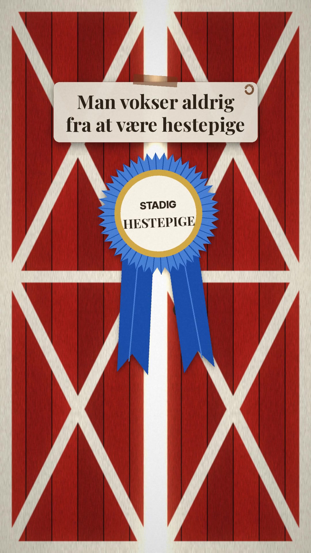 Dig og din hest som plakat