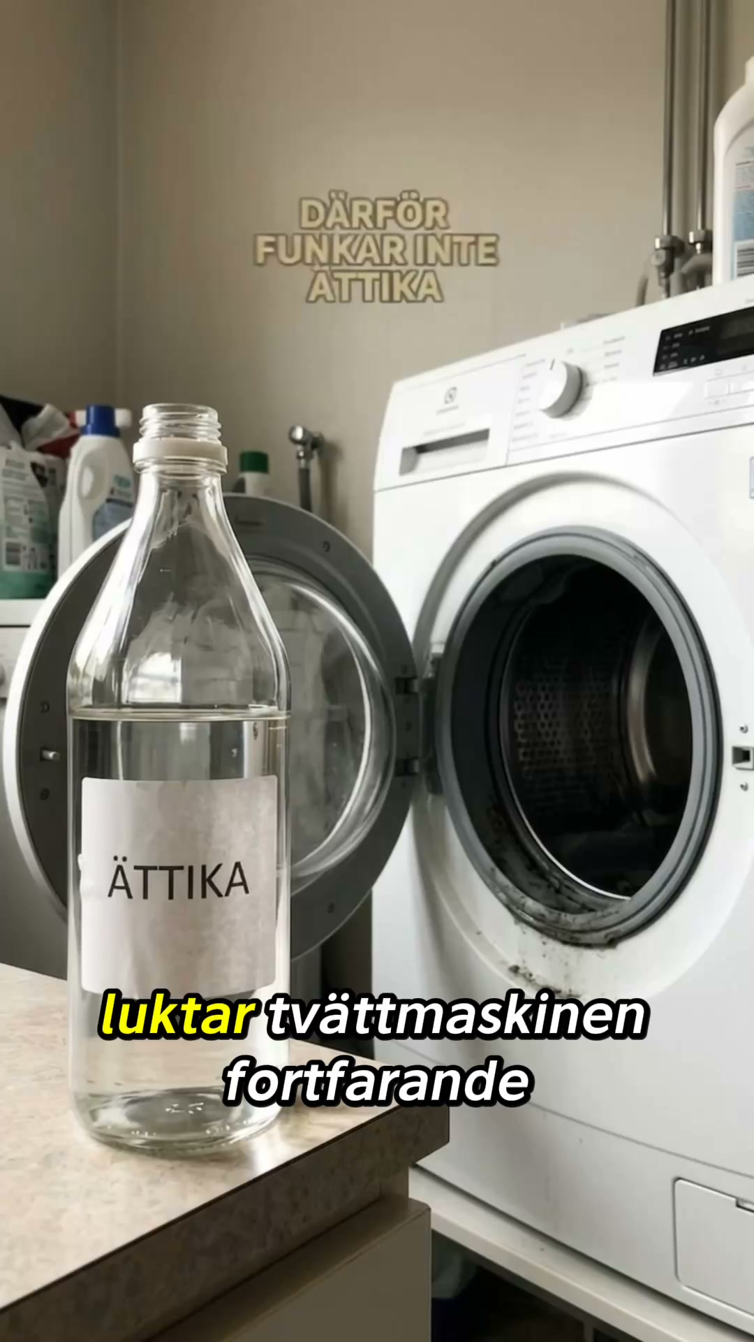 Vik ner gummilisten. Titta i vecket.
