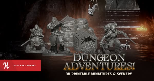 Dungeon Adventures: 3D Printable Minis