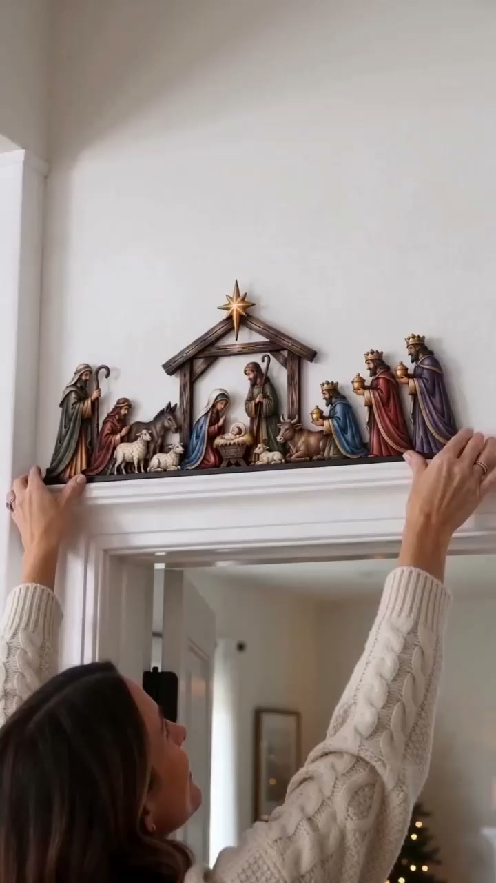 Nativity Scene Door Topper | Bring The Story Of Christmas Home