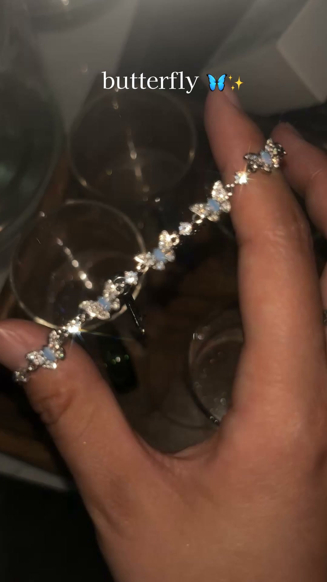 50%off - Butterfly Blue Zircon Bracelet