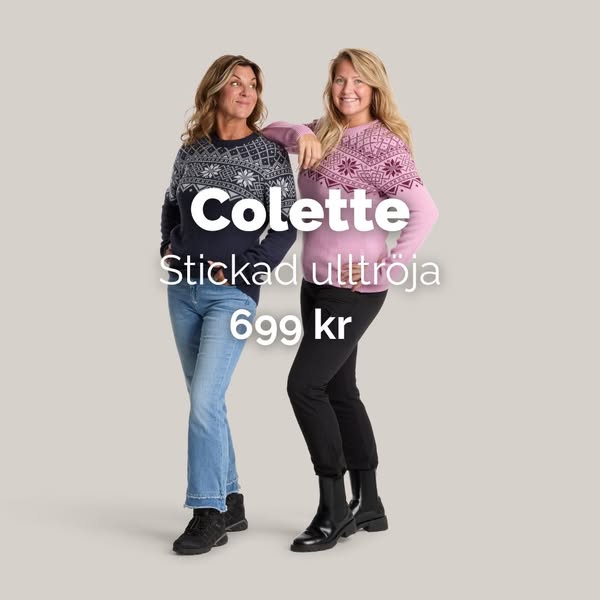 Stickad ulltröja