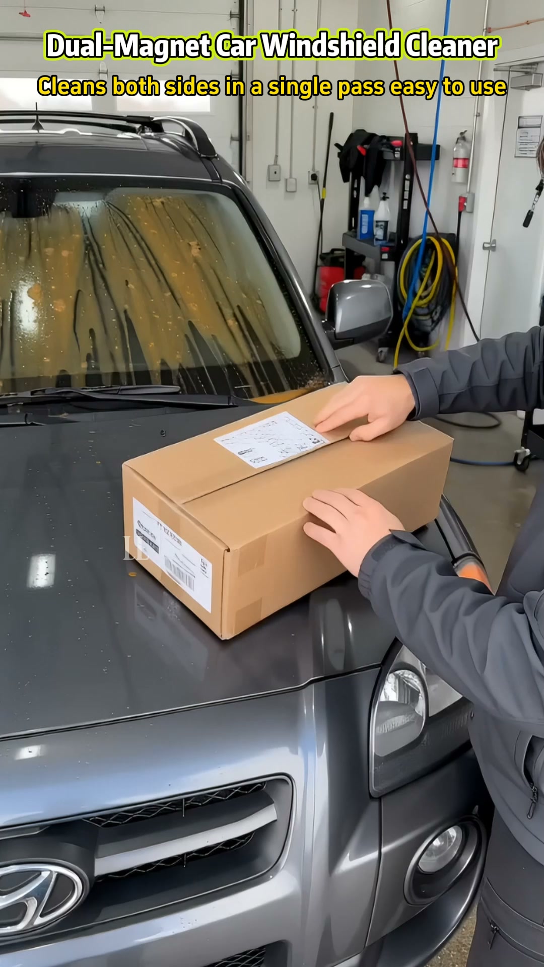 Dual-Sided Magnetic Windshield Cleaner – Clean Both Sides at Once