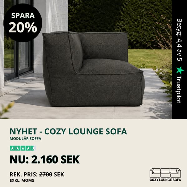 Cozy Lounge Sofa – SPARA 20%