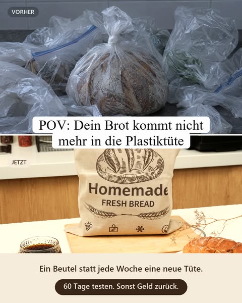 POV: Dein Brot kommt nicht mehr in Plastik