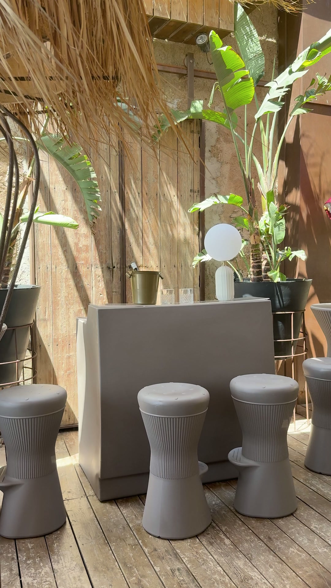 Set de bar para exterior