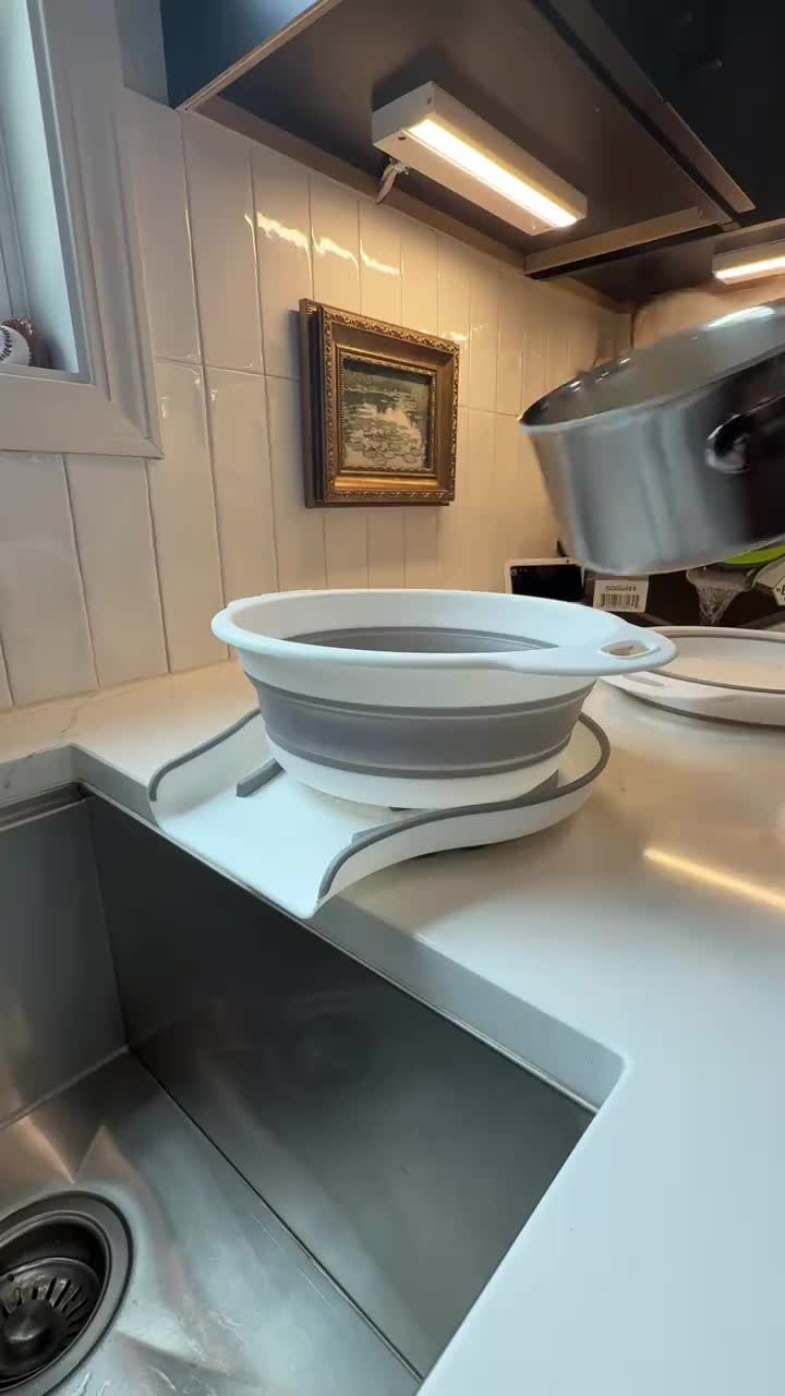 Collapsible Silicone Kitchen Strainer Set