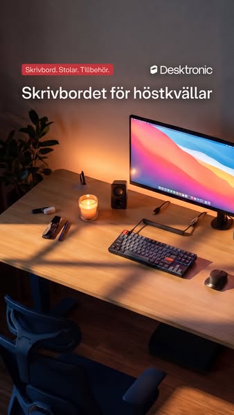 Mysig höst. Nytt skrivbord.