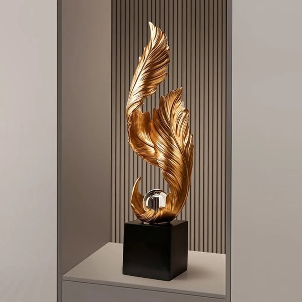 Ethereal™ Flowing Feather Sculpture