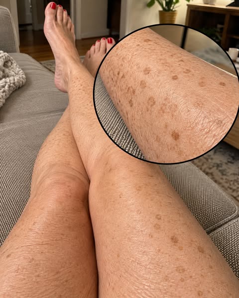 Ich habe meinen sonnengeschädigten Körper versteckt