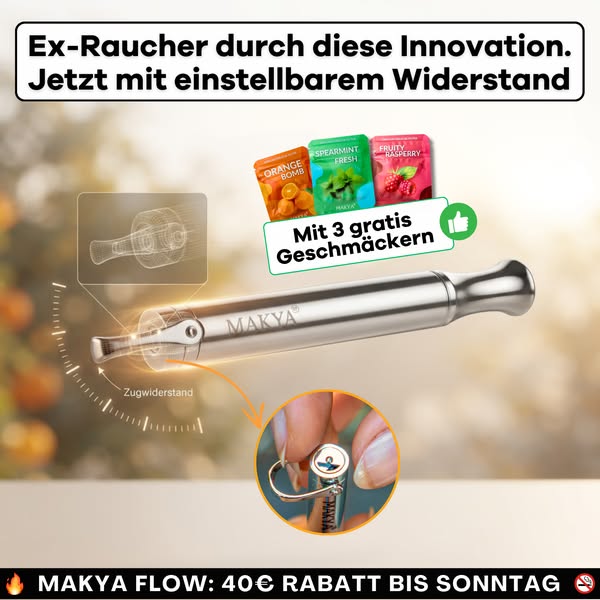 Rauchfrei: Einstellbares Zuggefühl