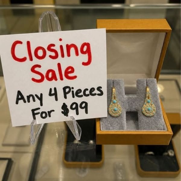 Closing Sale – Any 4 for $99