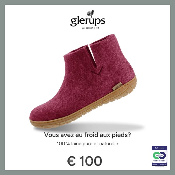Boot with natural rubber sole - honey - Cranberry