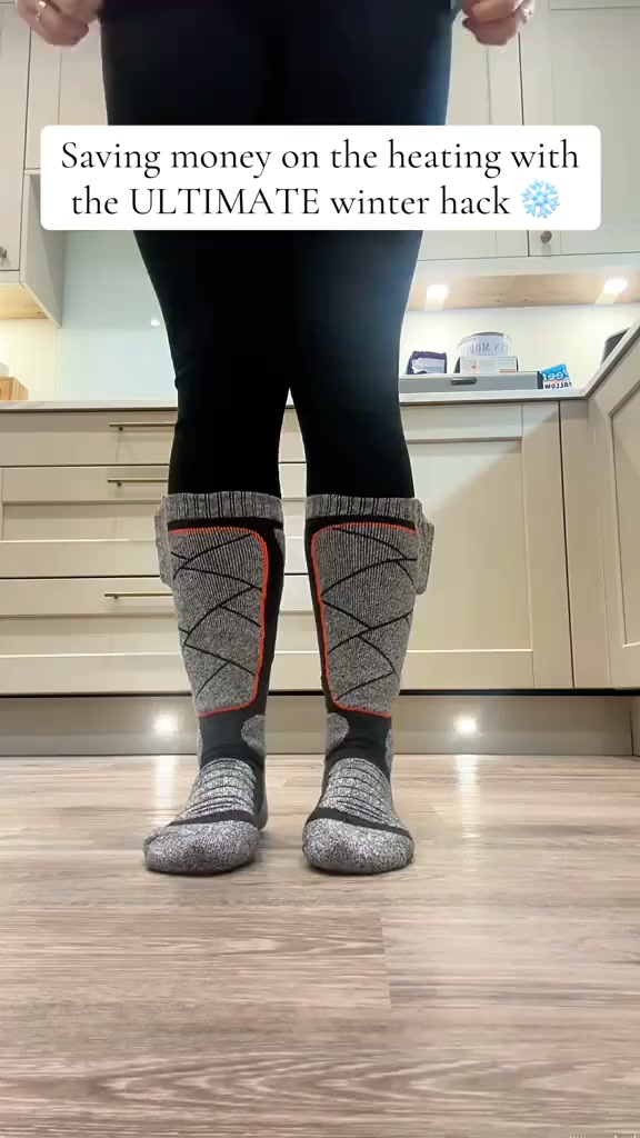 Heated socks for bad circulation