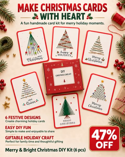 Merry & Bright Christmas DIY Kit (6 pcs)