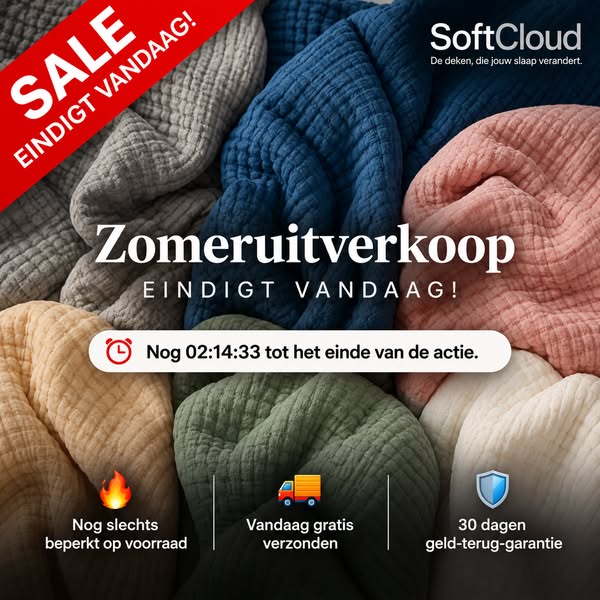 Onder een deken. Wel warmte, niet zweten