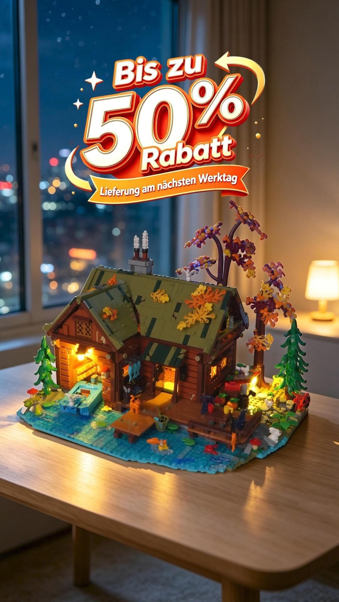 Overwater Cabin Mini Bausatz mit Licht