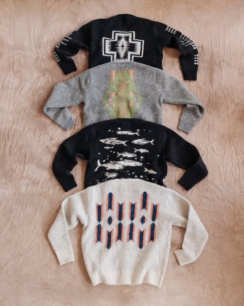From the blanket to the cardigan.