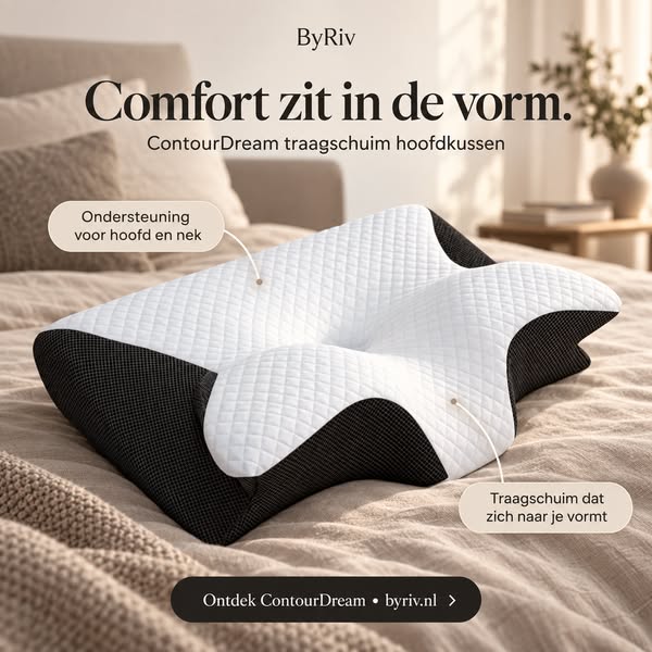 Geef je hoofd rust. Geef je nek ondersteuning.