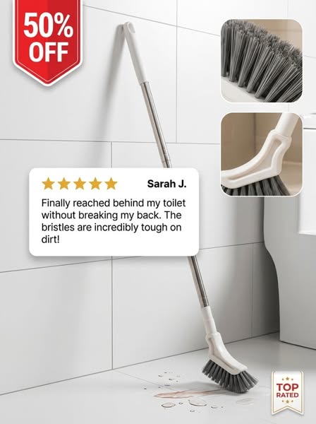 Extendable Crevice Gap Cleaning Brush