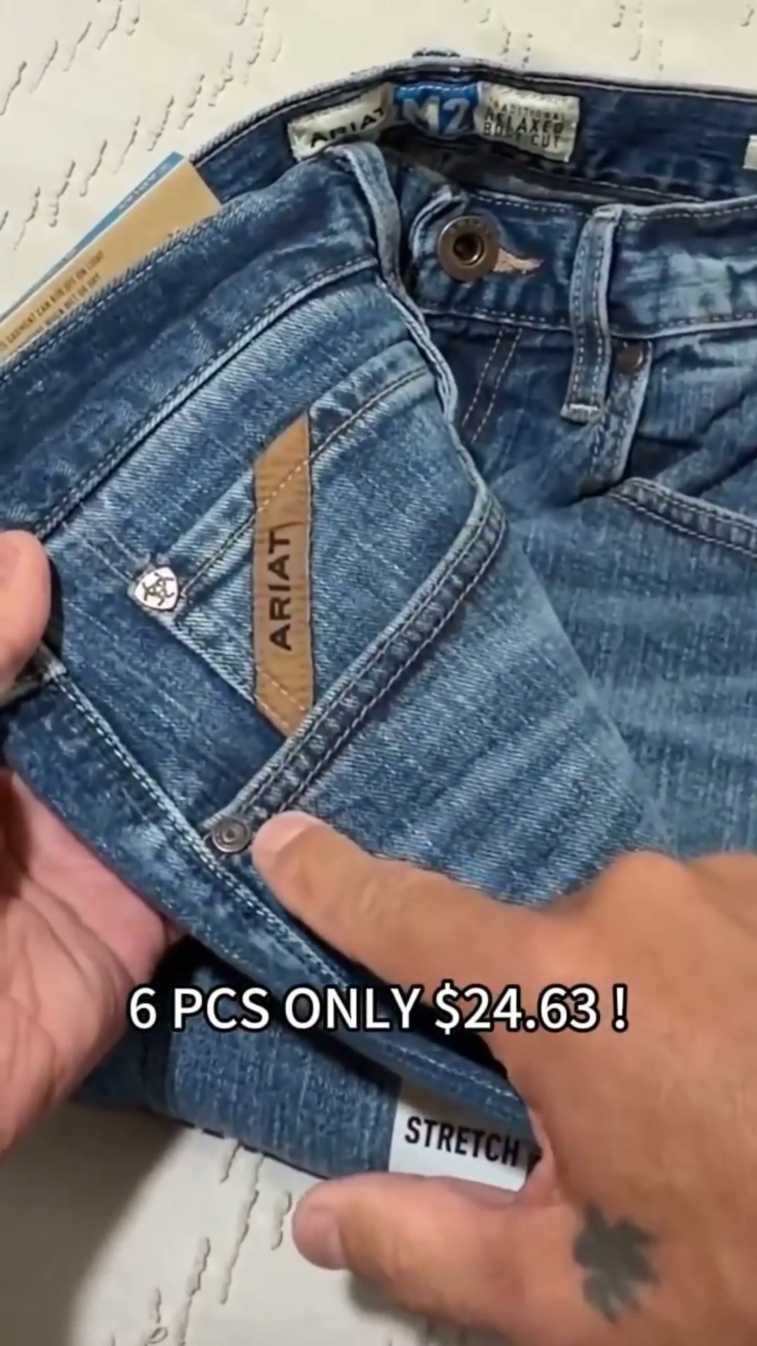 BESTSELLER | 4PCS $19.99 | Men's Relaxed Stretch Boot Cut Jeans