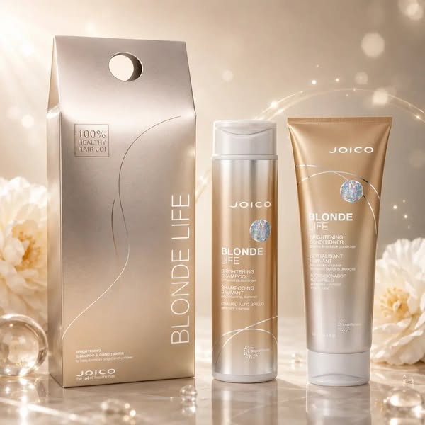 Joico Blonde Life - zestaw prezentowy rozświetlający włosy blond szampon + odżywka