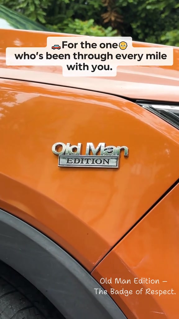 Old Man Edition Car Emblem