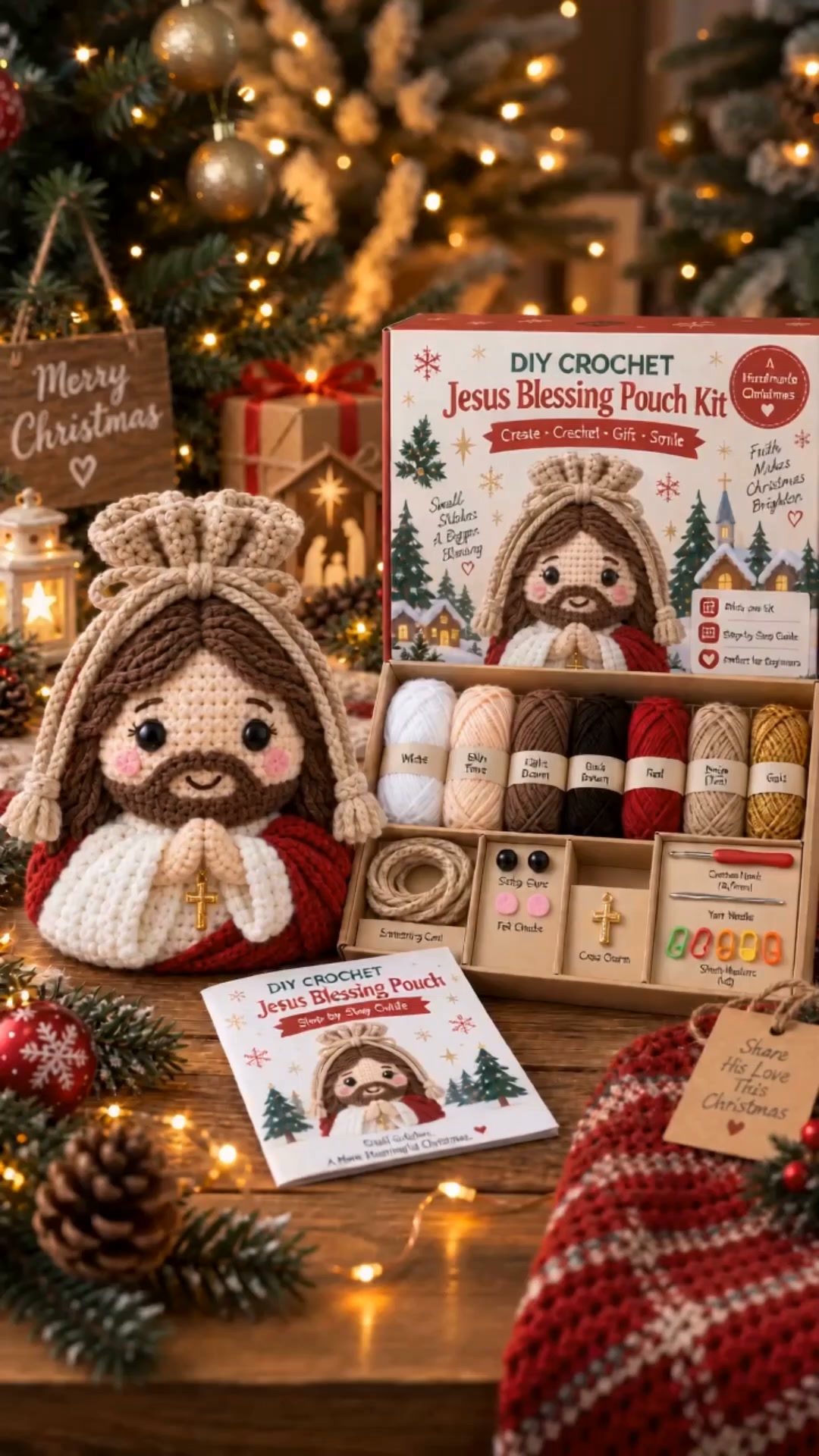 Crochet Christmas Gift Pouches