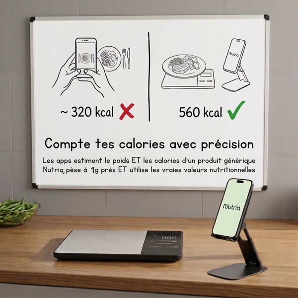 Nutriq, la balance qui compte tes calories à ta place