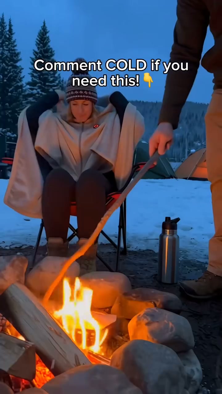 Wearable Heated Blanket Shawl