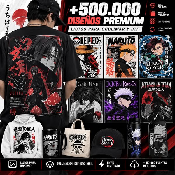 +500.000 diseños para fans del anime