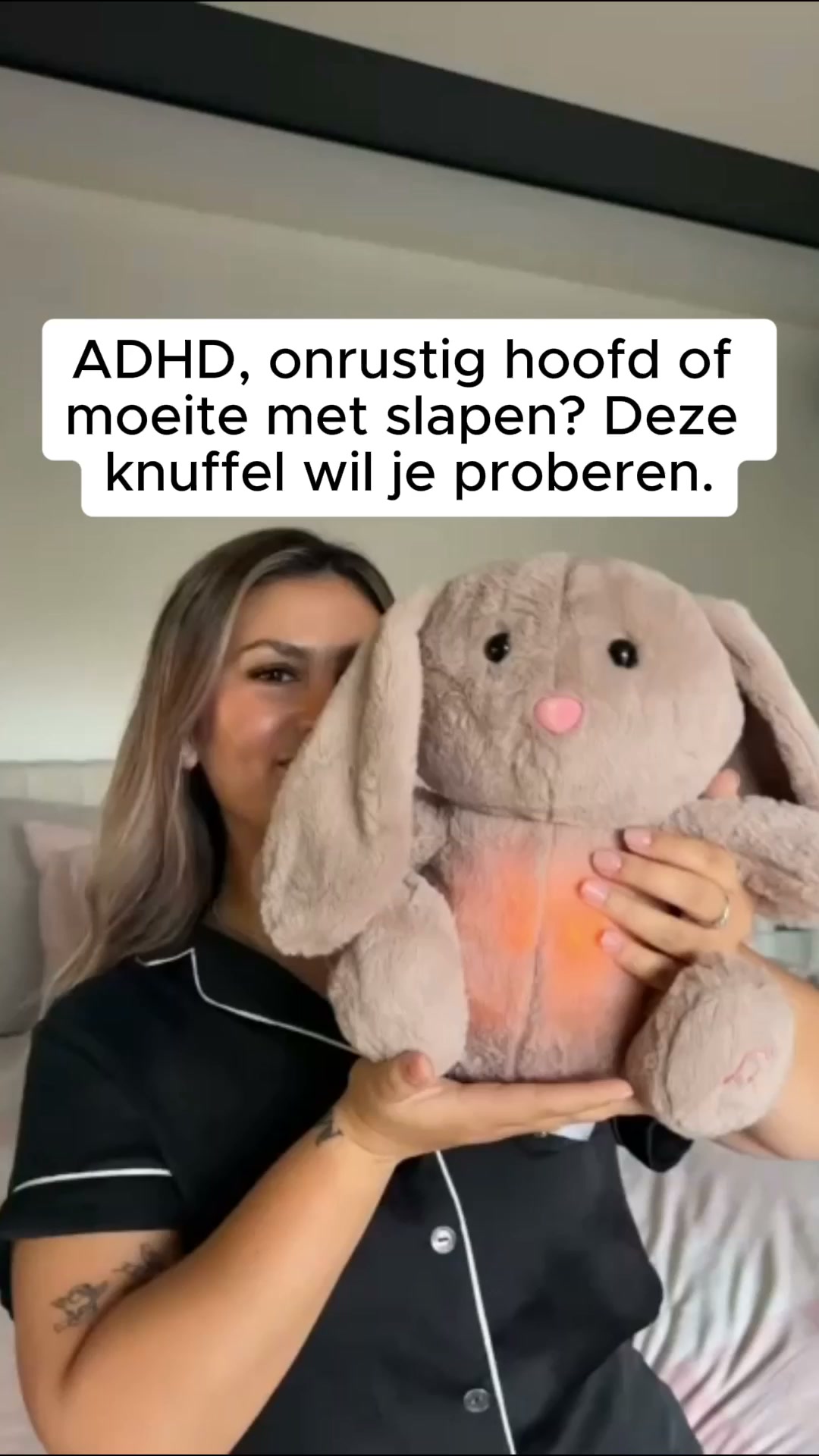 De knuffel die rustig meeademt
