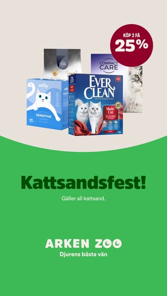25% på kattsand