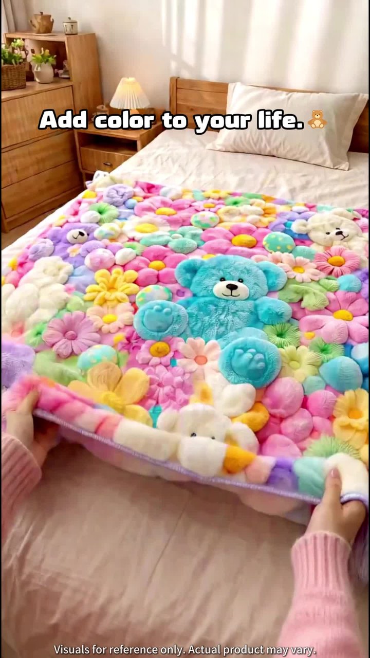 Cute Plush 3D Throw Blanket