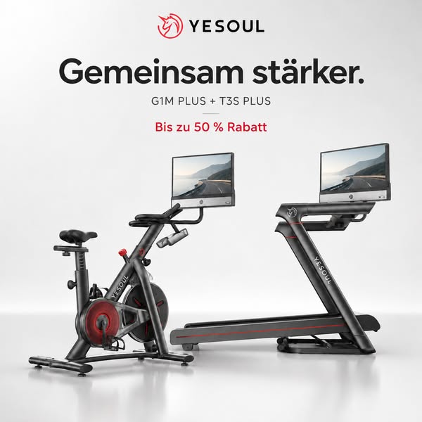 Ein Zuhause. Zwei Geräte. Fitness für die ganze Familie.