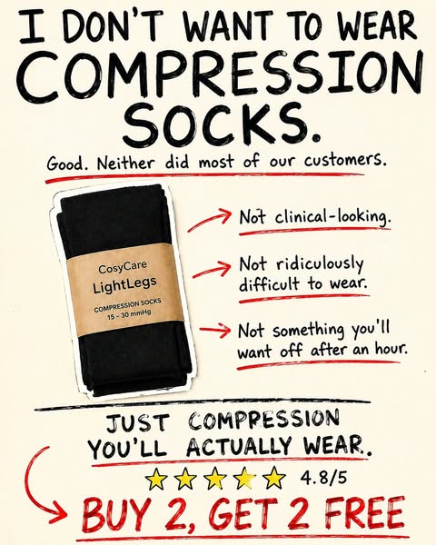 Buy 2, Get 2 Free! LightLeg Compression Socks