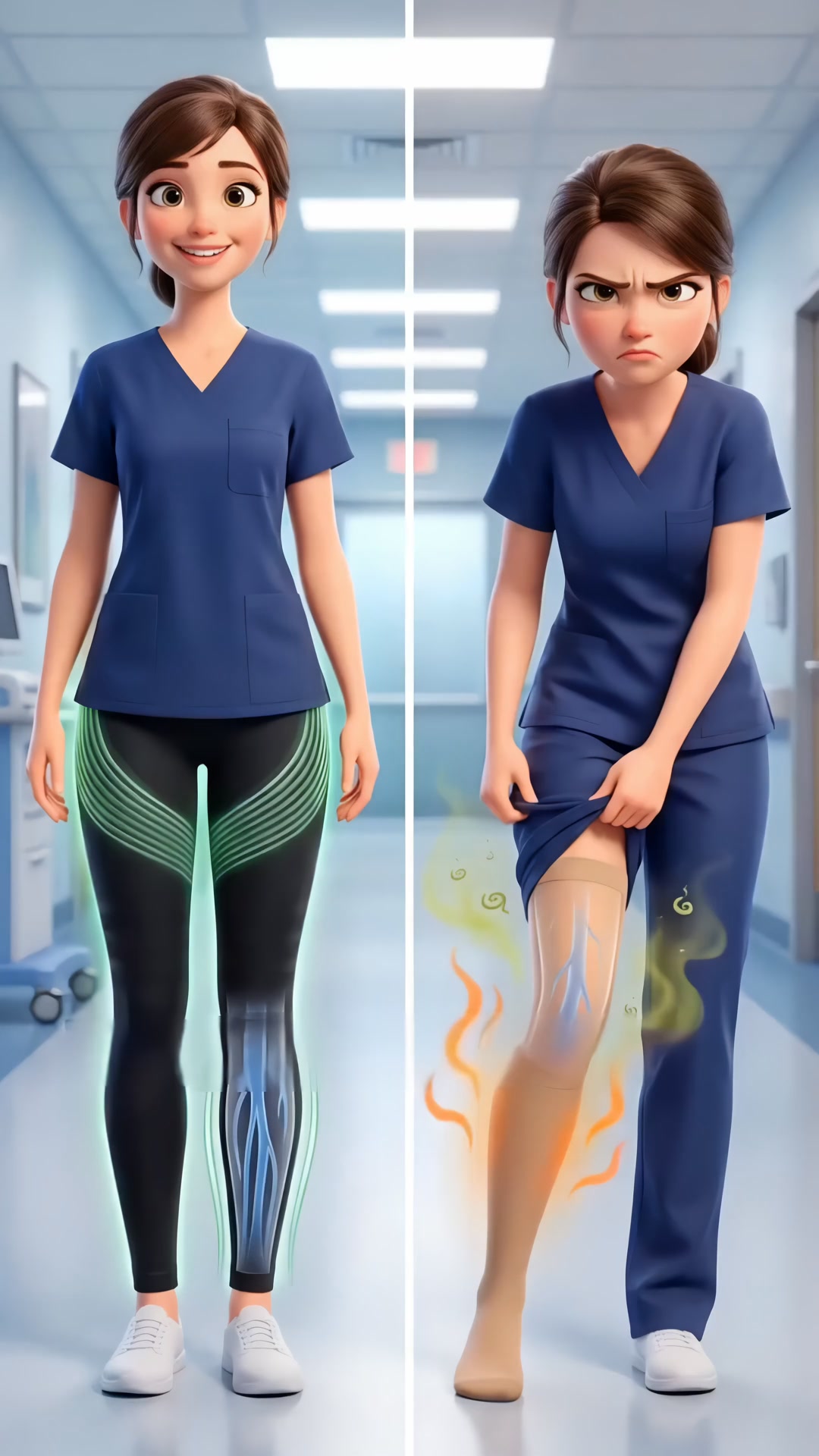 3D KompressionsLeggings