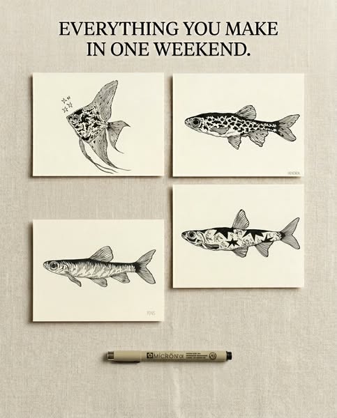 NEW: Fish Drawing Class