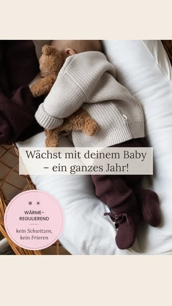 Ab Geburt bis zum 1. Geburtstag · Einmal kaufen, ein Jahr kuscheln
